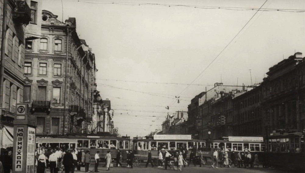Санкт-Петербург — Исторические фотографии трамвайных вагонов