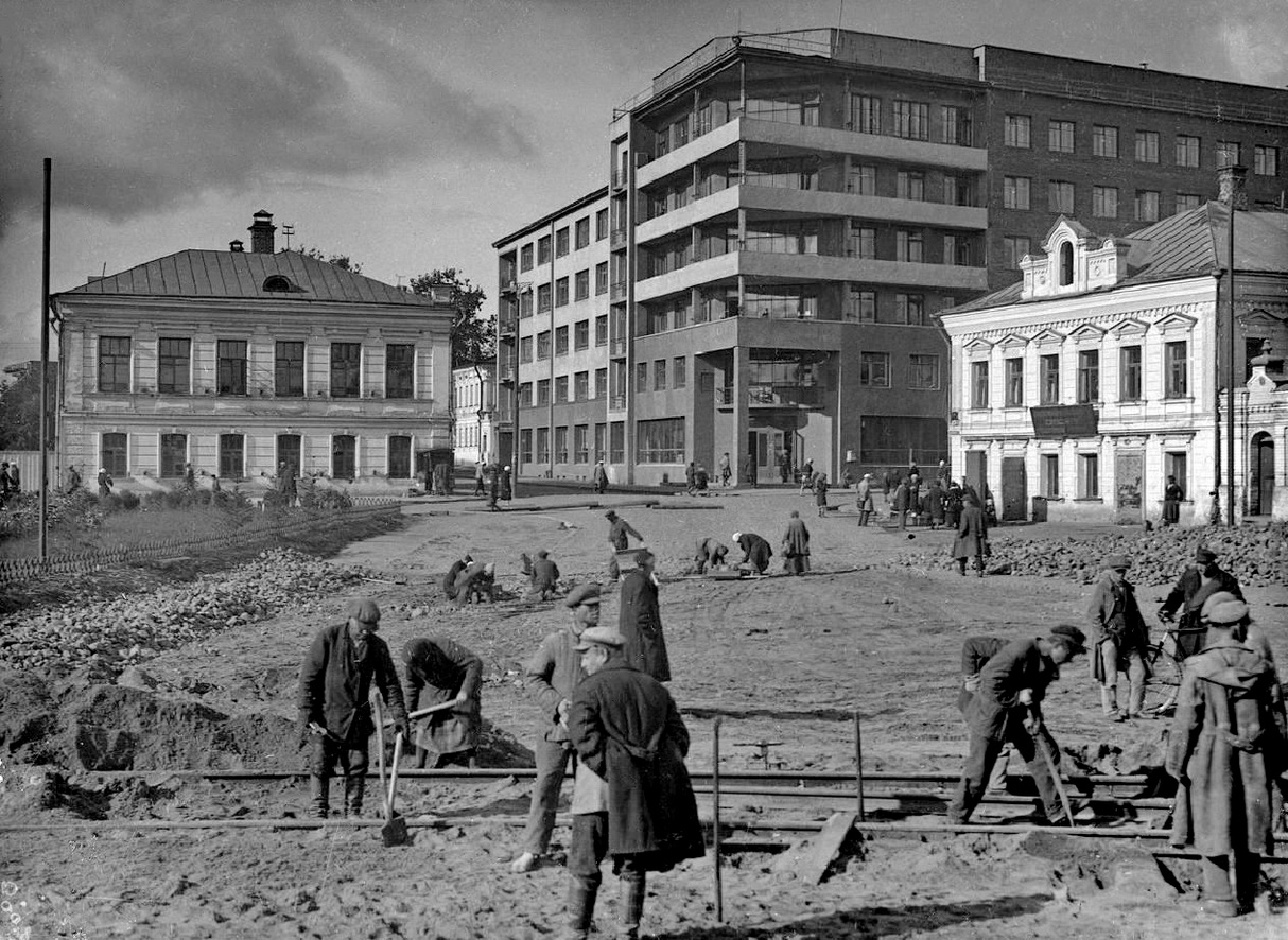 Иваново — Строительство трамвая (1934)