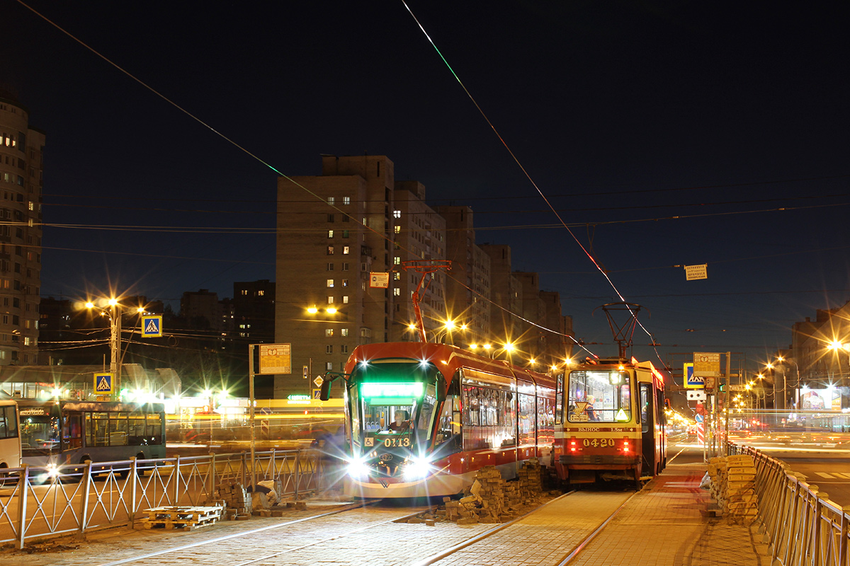 Saint-Petersburg — Tram lines and infrastructure