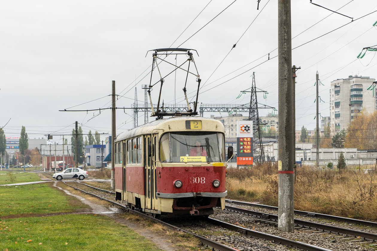Курск, Tatra T3SU № 308