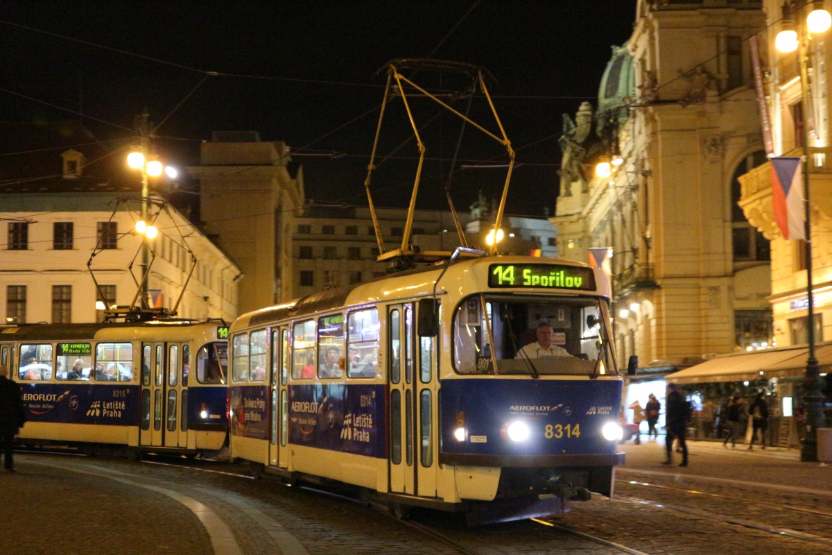 Прага, Tatra T3R.P № 8314
