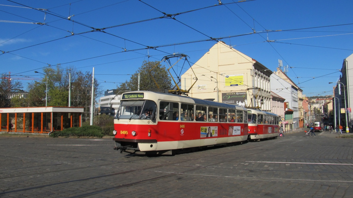 Прага, Tatra T3R.P № 8495