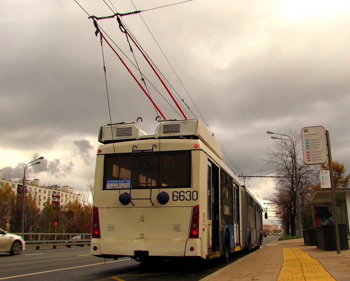 Москва, Тролза-6206.01 «Мегаполис» № 6630 Москва, Тролза-6206.01 «Мегаполис» № 6630