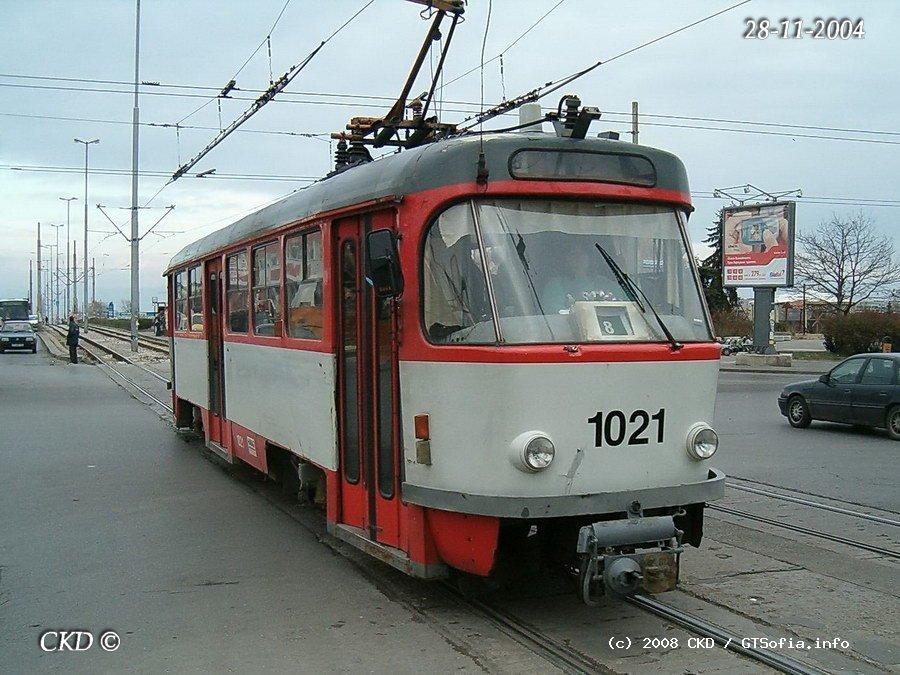 София, Tatra T4D № 1021