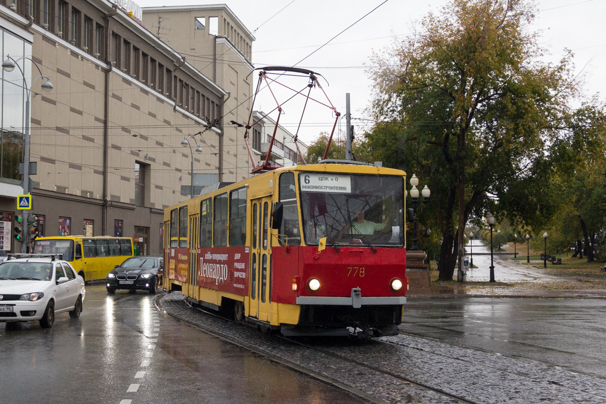 Екатеринбург, Tatra T6B5SU № 778