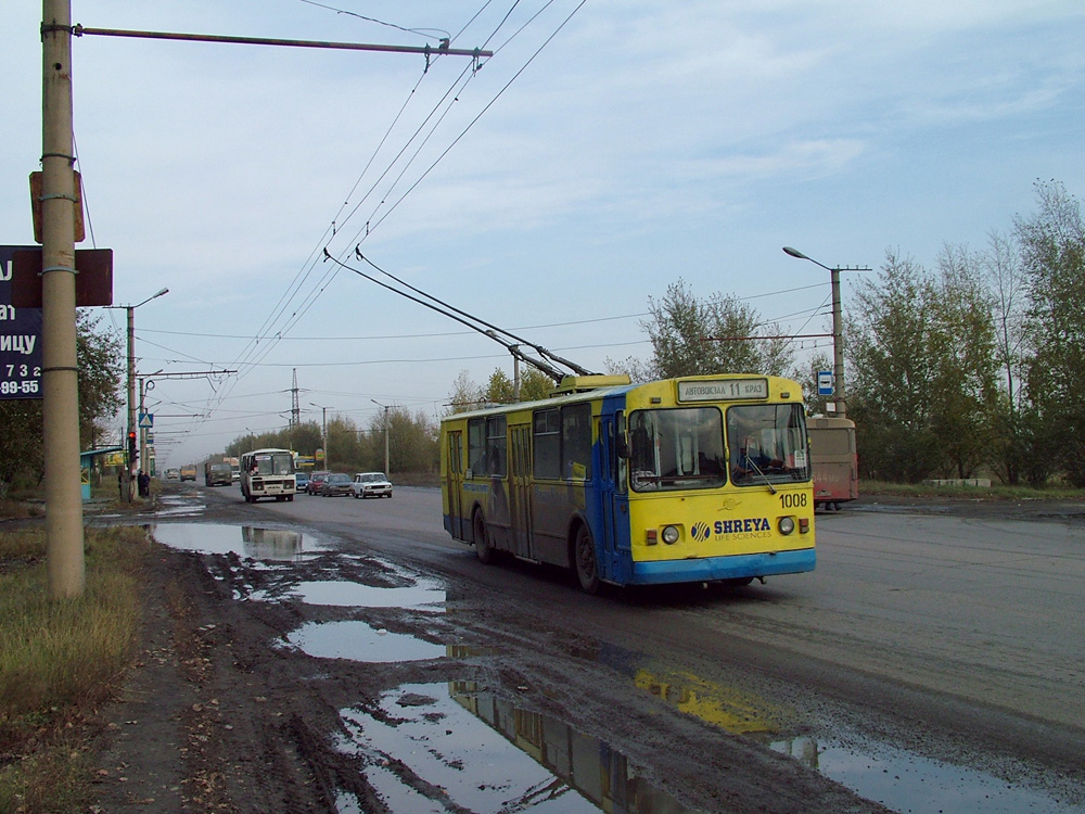Красноярск, ЗиУ-682В-012 [В0А] № 1008; Красноярск — Троллейбусные линии и инфраструктура