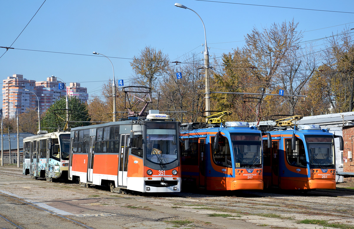 Краснодар, 71-605ТН (КТМ-5М3Р8) № 351 Краснодар, 71-605ТН (КТМ-5М3Р8) № 351