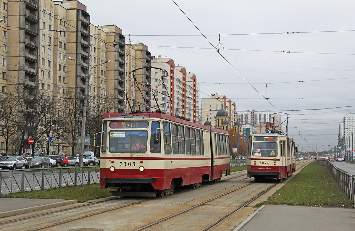 Szentpétervár, 71-147K (LVS-97K) — 7105; Szentpétervár, LVS-86K — 7078