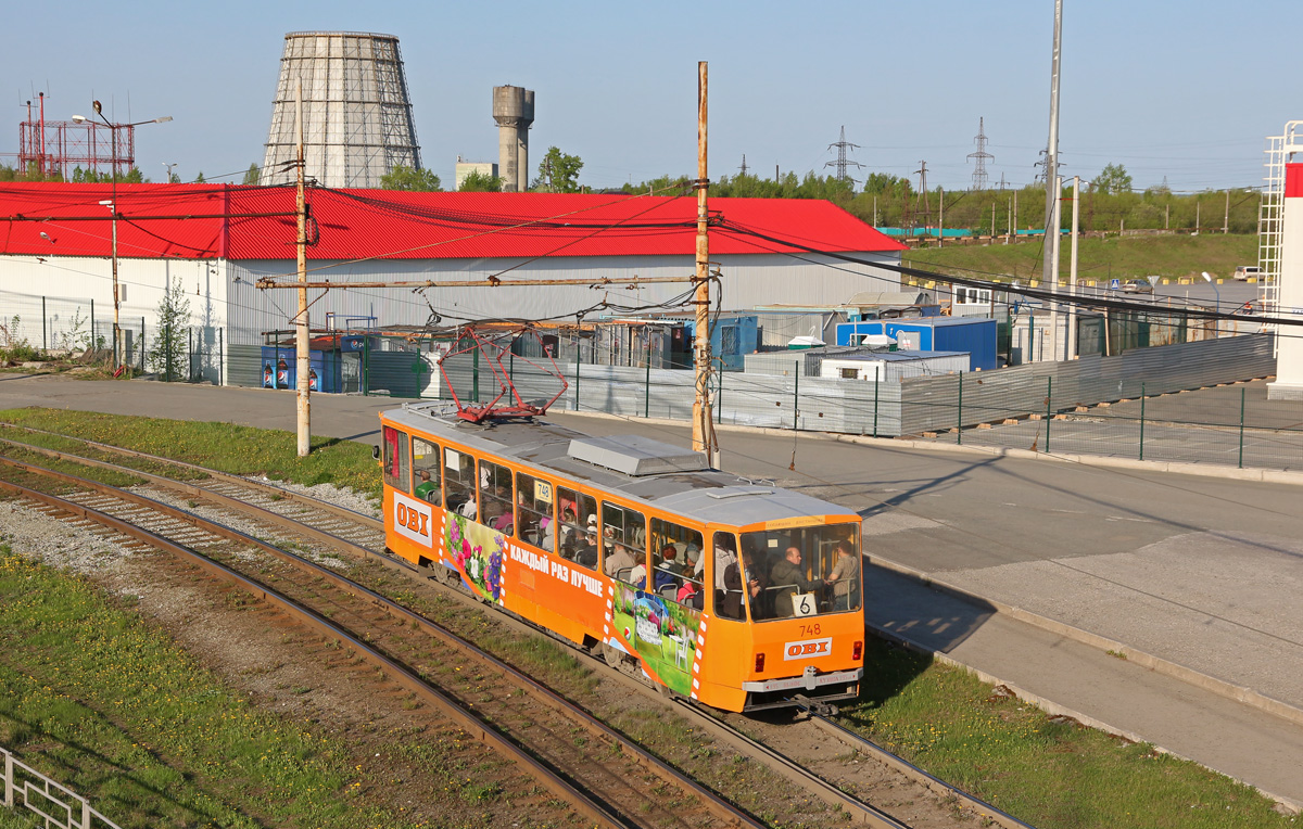 Екатеринбург, Tatra T6B5SU № 748