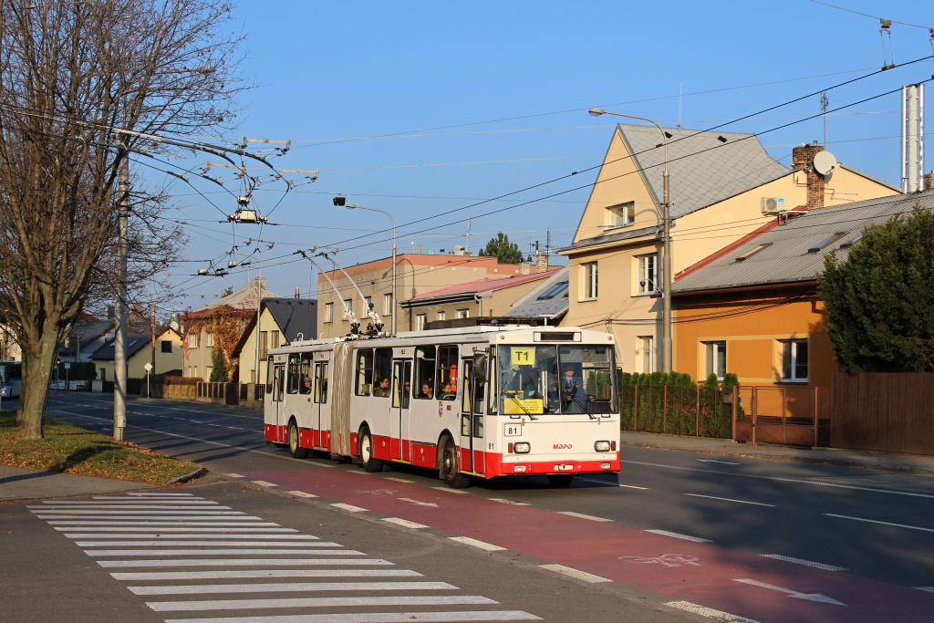 Opava, Škoda 15Tr11/7 # 81; Opava — 35 years in service — Bid farewell to trolleybuses 14Tr(M) / 35 let s Vami — symbolické rozlouceni s trolejbusy 14Tr(M)