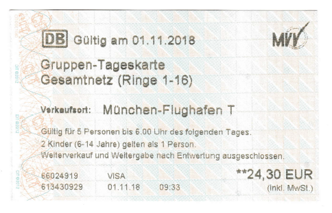 Munich — Tickets