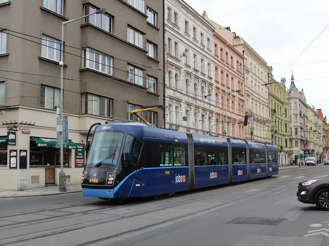 Прага, Škoda 14T Elektra № 9166