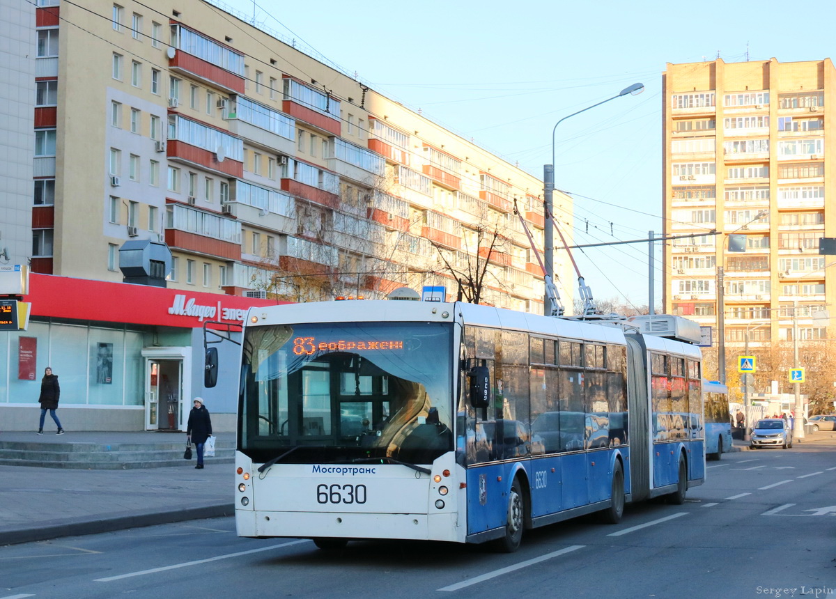 Москва, Тролза-6206.01 «Мегаполис» № 6630 Москва, Тролза-6206.01 «Мегаполис» № 6630