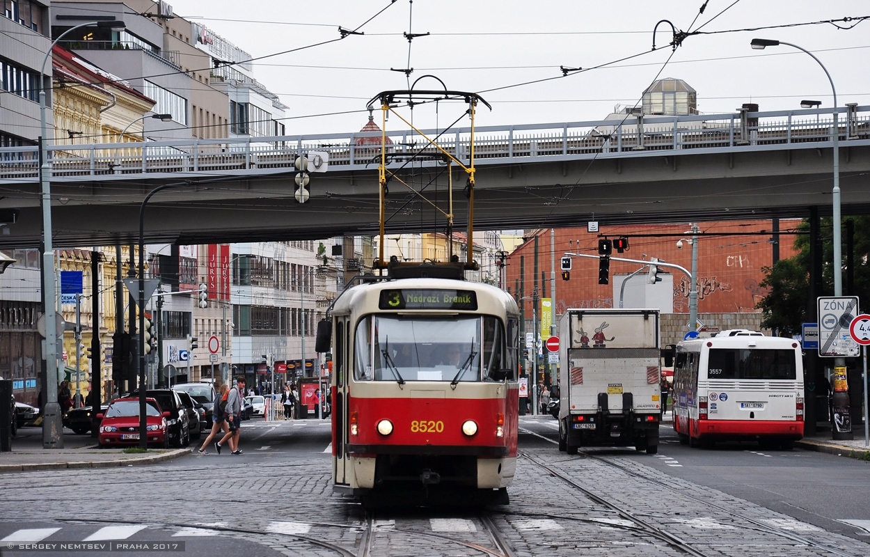 Прага, Tatra T3R.P № 8520