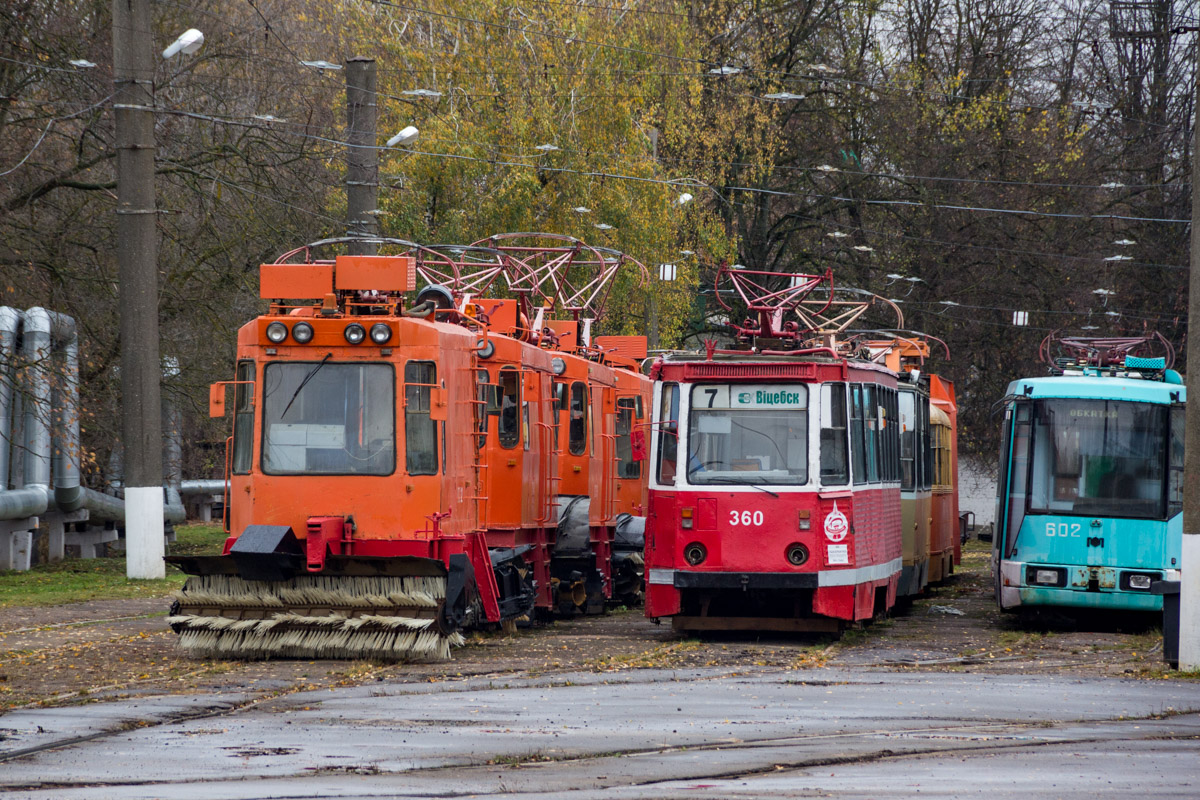 Vitsebsk, VTK-01 # ГС-12; Vitsebsk, 71-605 (KTM-5M3) # 360; Vitsebsk, BKM 60102 # 602