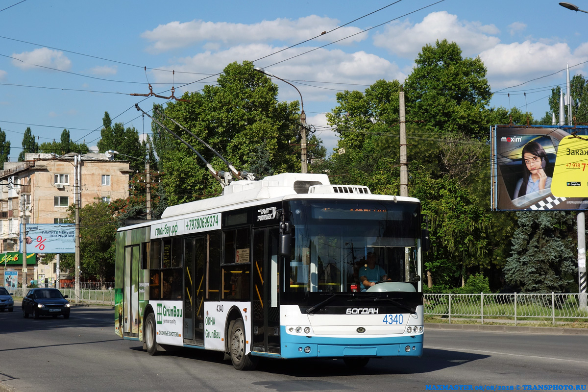 Крымский троллейбус, Богдан Т70110 № 4340
