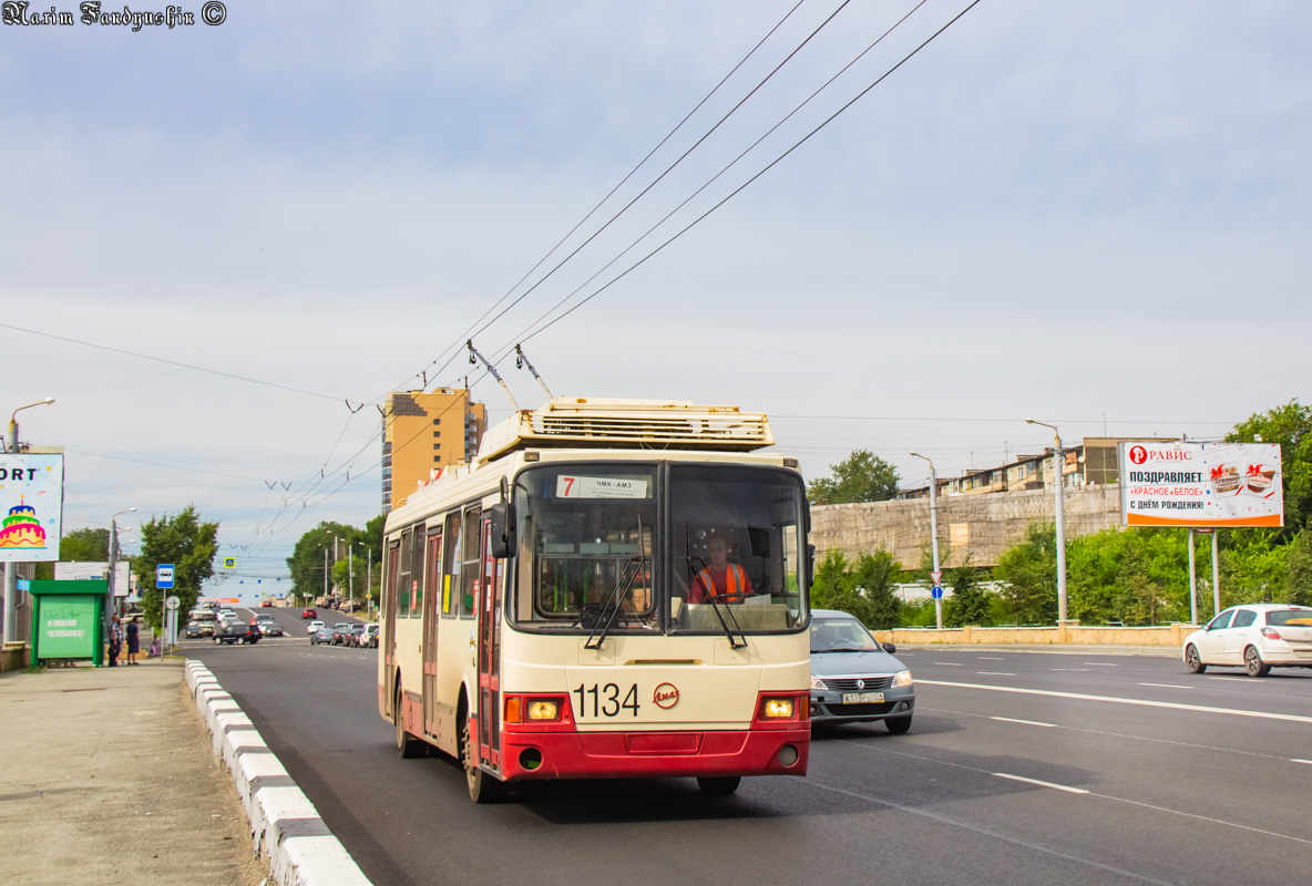 Chelyabinsk, LiAZ-5280 (VZTM) # 1134