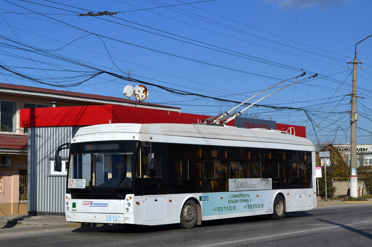 Крымский троллейбус, Тролза-5265.03 «Мегаполис» № 2813 Крымский троллейбус, Тролза-5265.03 «Мегаполис» № 2813