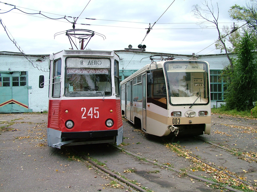 Красноярск, 71-605 (КТМ-5М3) № 245; Красноярск, 71-619К № 003