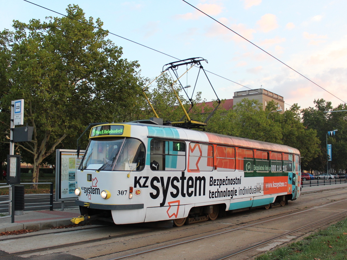 Мост ― Литвинов, Tatra T3M.3 № 307