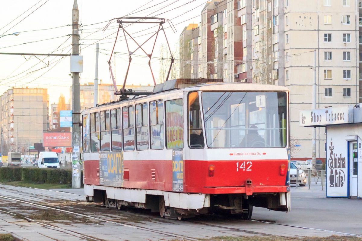 Липецк, Tatra T6B5SU № 142