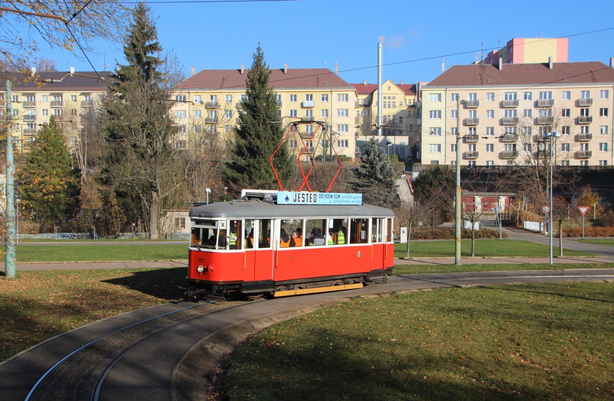 Liberec ― Jablonec nad Nisou, Česká Lípa 6MT № 117; Liberec ― Jablonec nad Nisou — Farewell to Tatra T2R trams