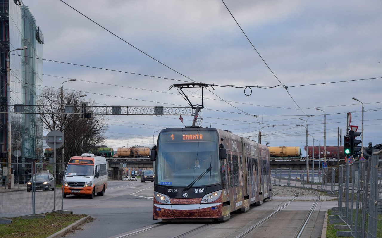 Рига, Škoda 15T ForCity Alfa Riga № 57103