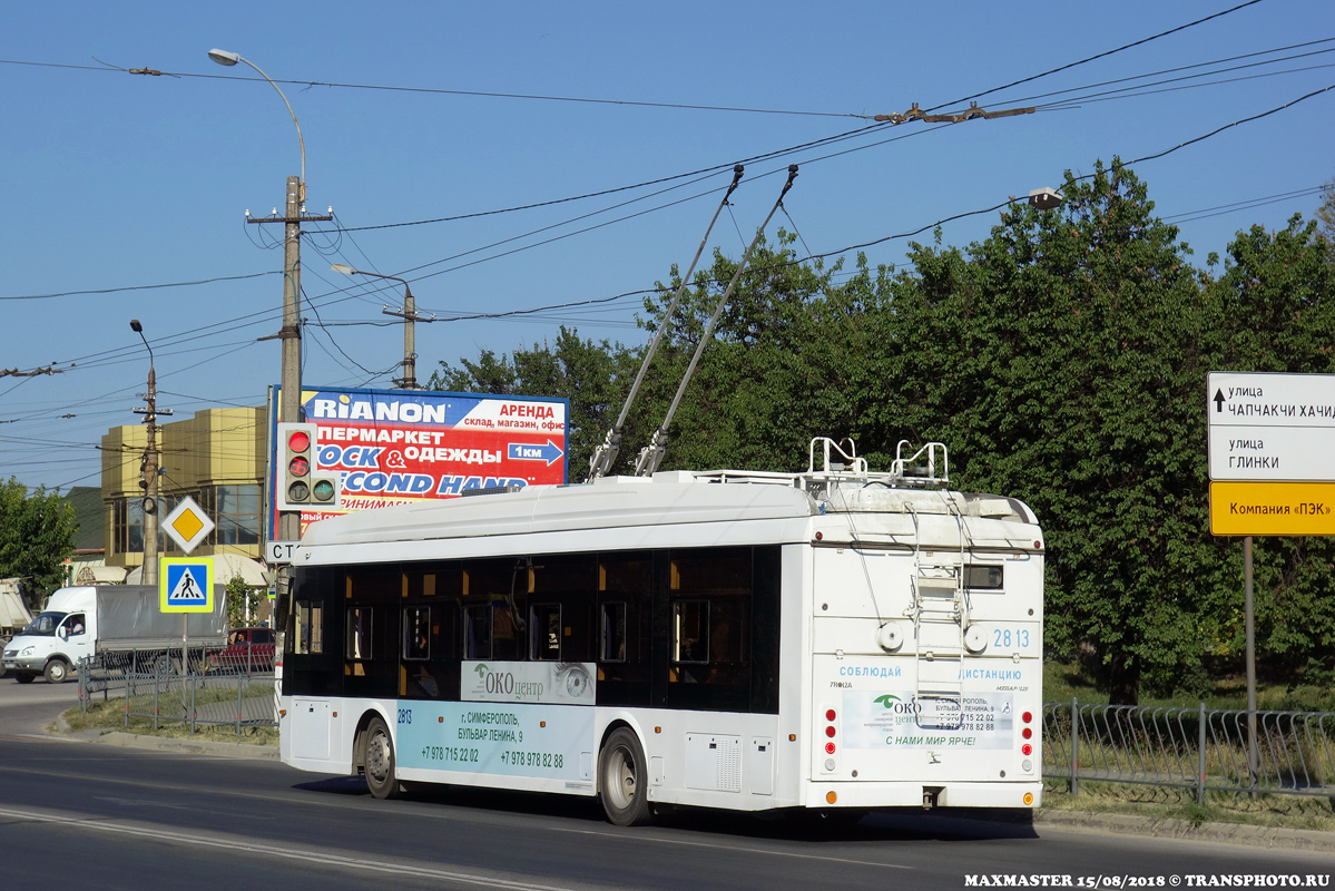 Крымский троллейбус, Тролза-5265.03 «Мегаполис» № 2813 Крымский троллейбус, Тролза-5265.03 «Мегаполис» № 2813