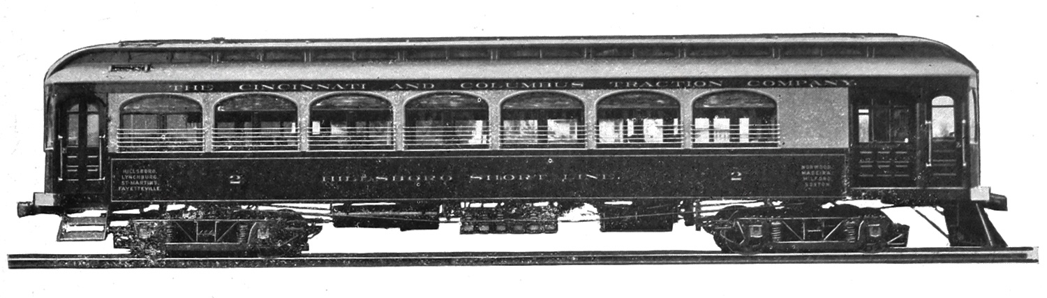 Cincinnati, Jewett interurban motor car № 2