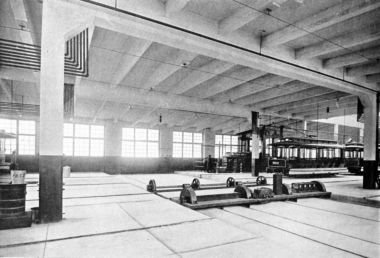 Филадельфия, Двухосный моторный American № 958; Филадельфия — Старые фотографии; Филадельфия — Трамвайные депо