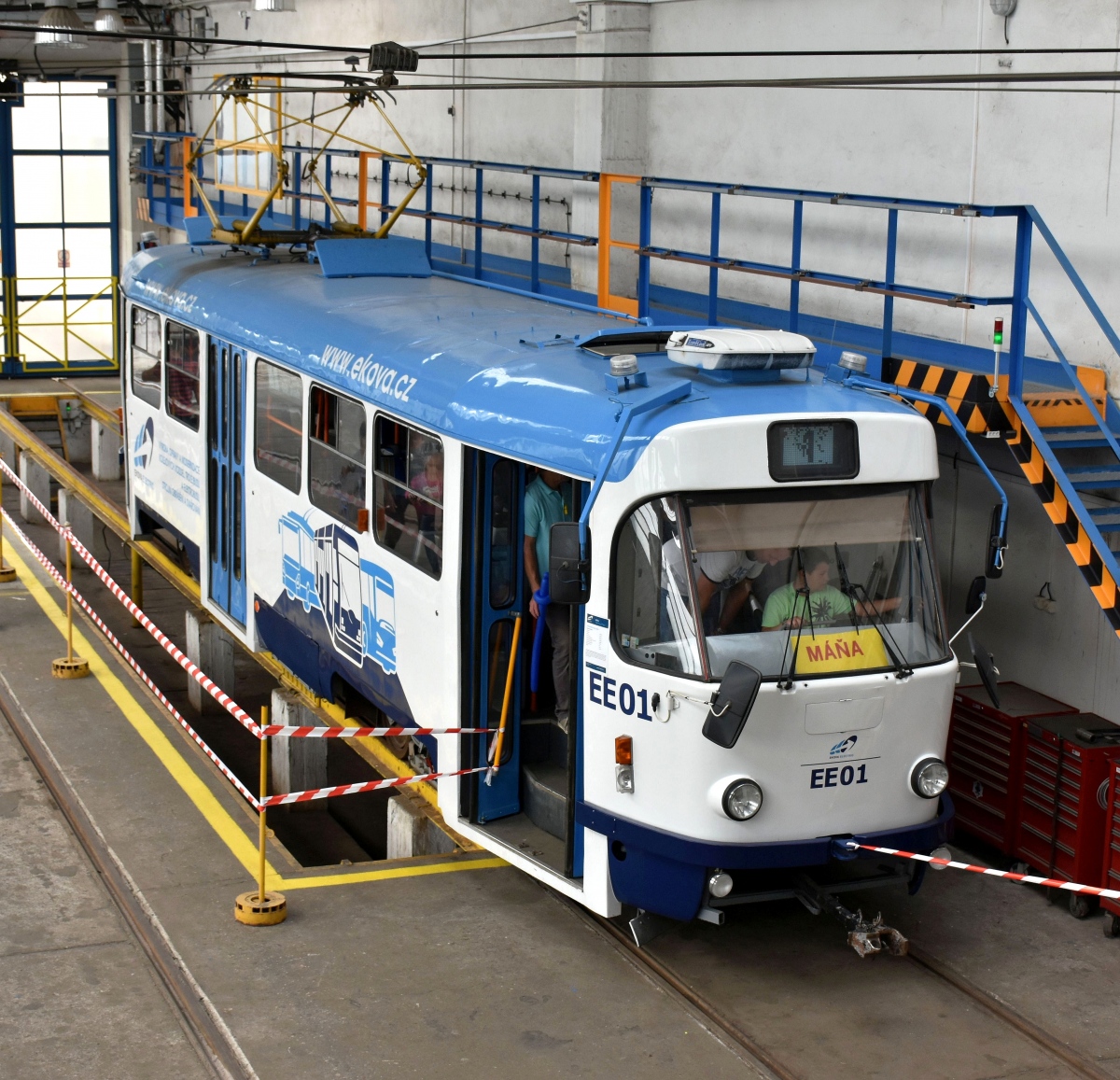 Ostrava, Tatra T3G N°. EE01; Ostrava — Ostrava public transport workers' day 2018