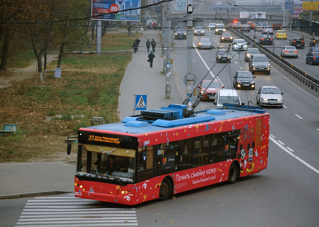 Киев, ЛАЗ E183D1 № 3912