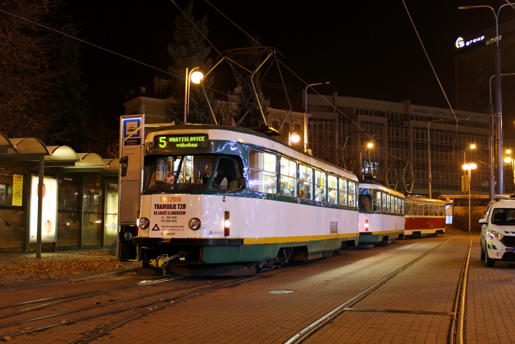 Liberec ― Jablonec nad Nisou, Tatra T2R Br. 18; Liberec ― Jablonec nad Nisou — Farewell to Tatra T2R trams Liberec ― Jablonec nad Nisou, Tatra T2R Br. 18; Liberec ― Jablonec nad Nisou — Farewell to Tatra T2R trams