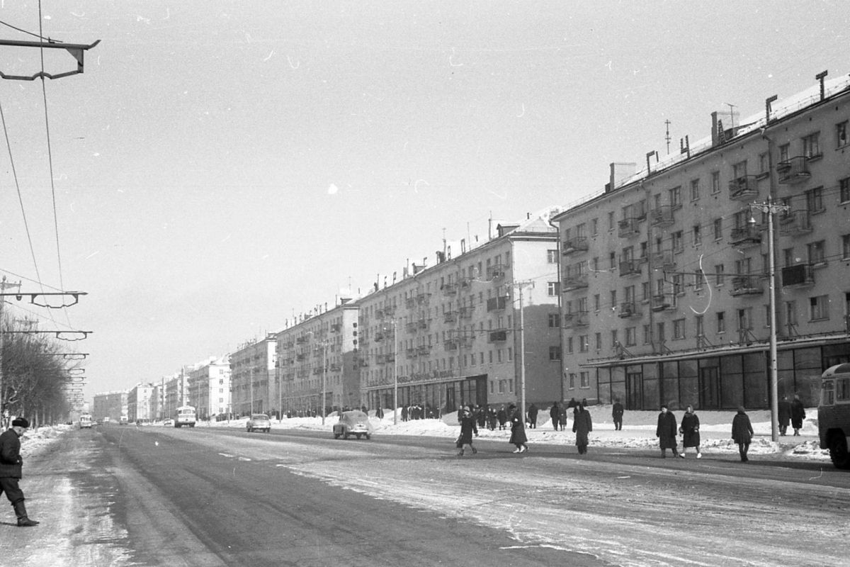 Омськ — Історичні фотографії; Омськ — Тролейбусні лінії — Правий Берег Іртиша