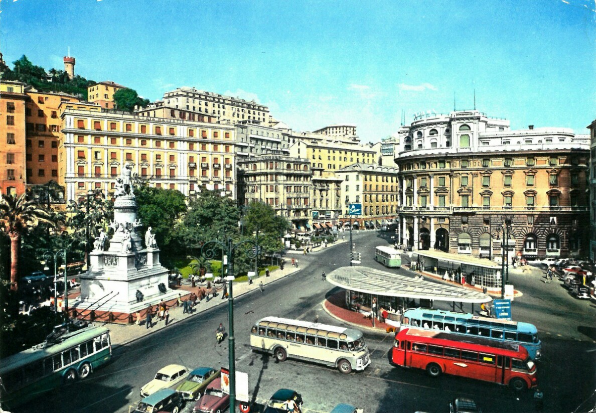 Genoa — Tramway and trolleybus — Old photos