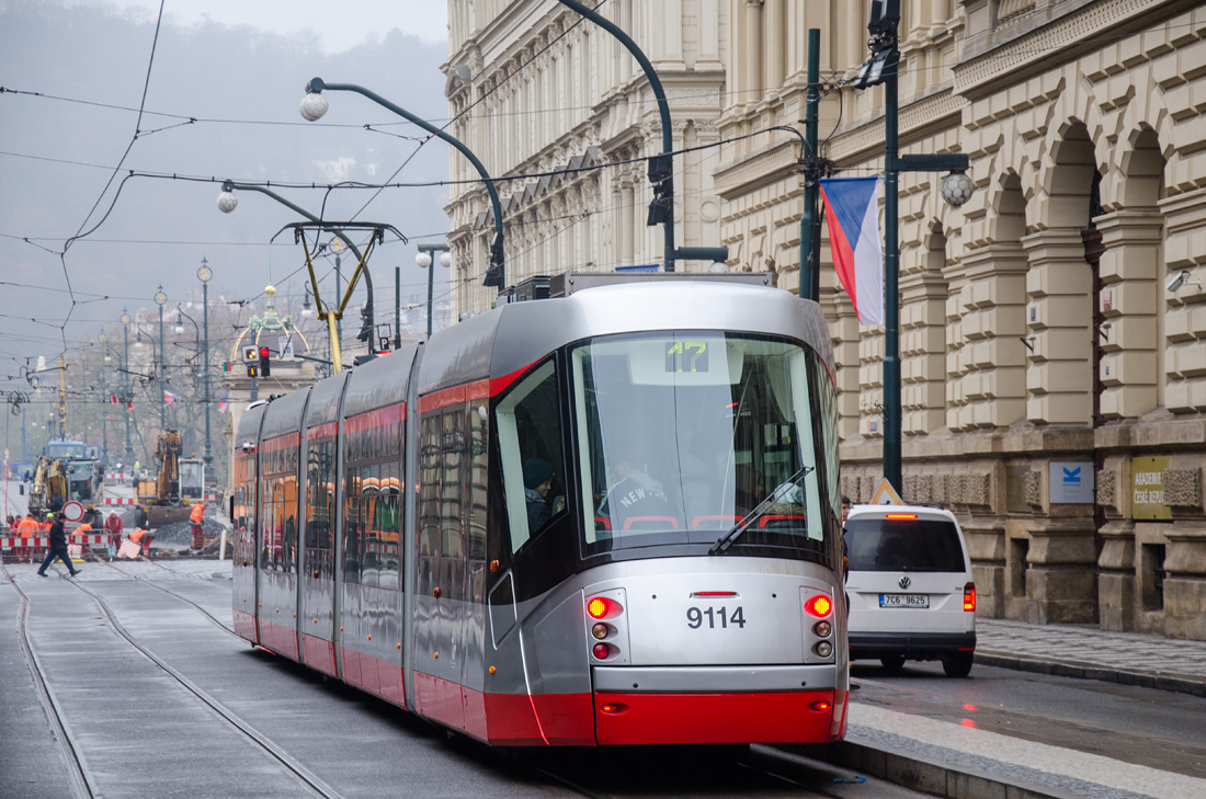 Прага, Škoda 14T Elektra № 9114