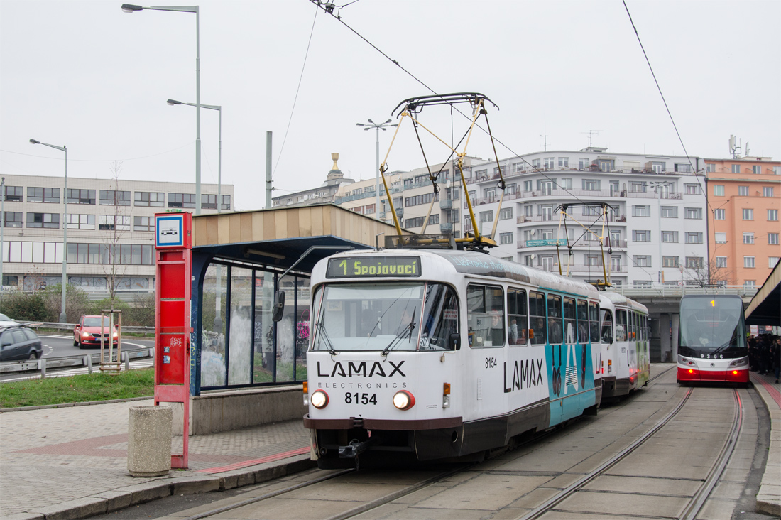 Прага, Tatra T3R.PV № 8154