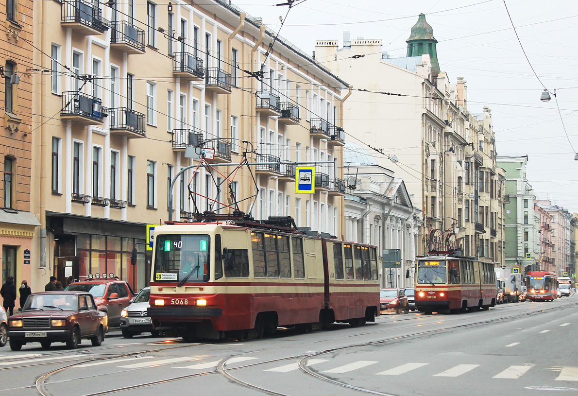 Санкт-Петербург, ЛВС-86К-М № 5068; Санкт-Петербург, ЛВС-86К № 3036
