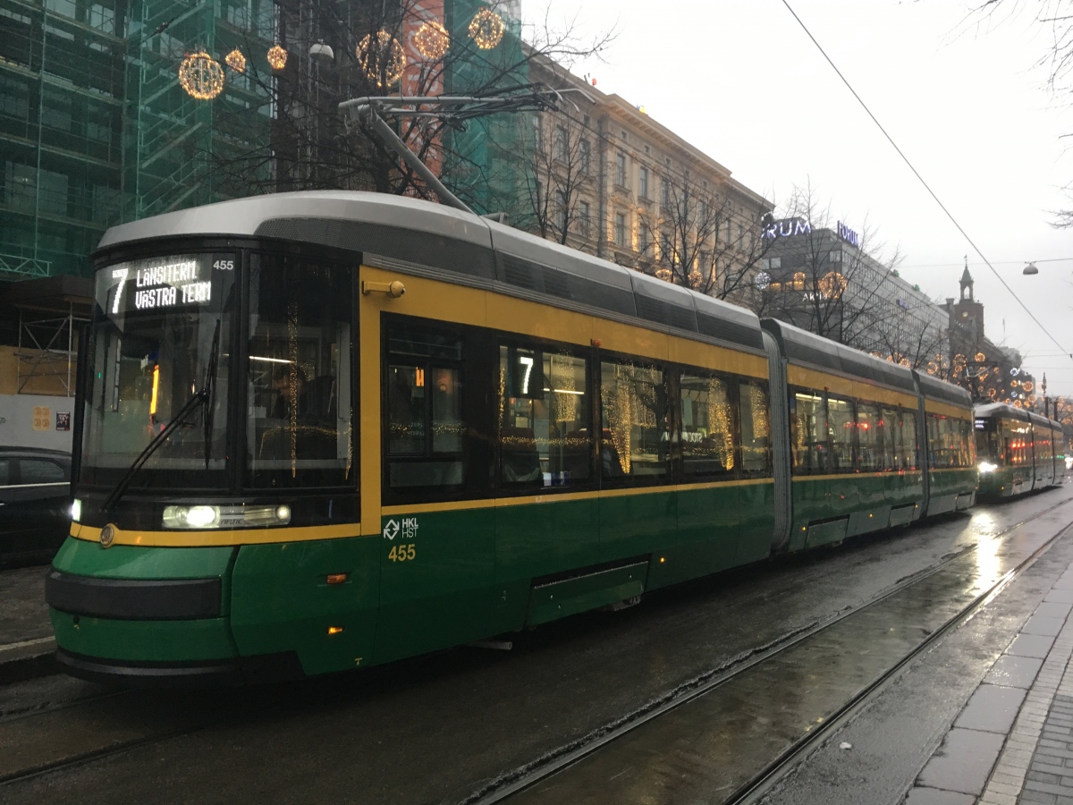 Хельсинки — Эспоо, Škoda ForCity Smart Artic MLNRV3 № 455