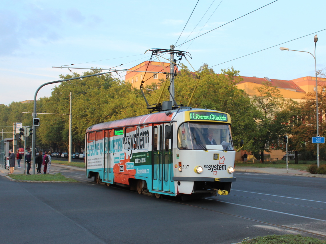 Мост ― Литвинов, Tatra T3M.3 № 307