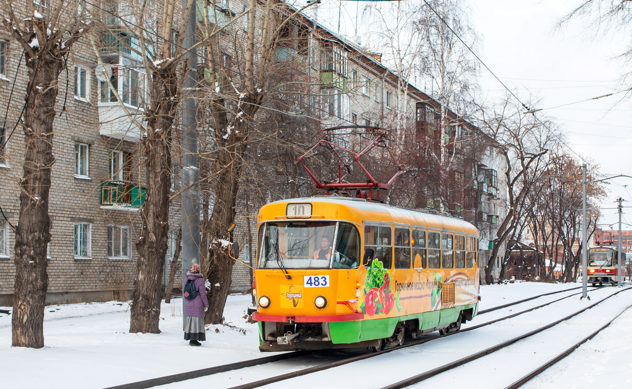 Yekaterinburg, Tatra T3SU (2-door) № 483