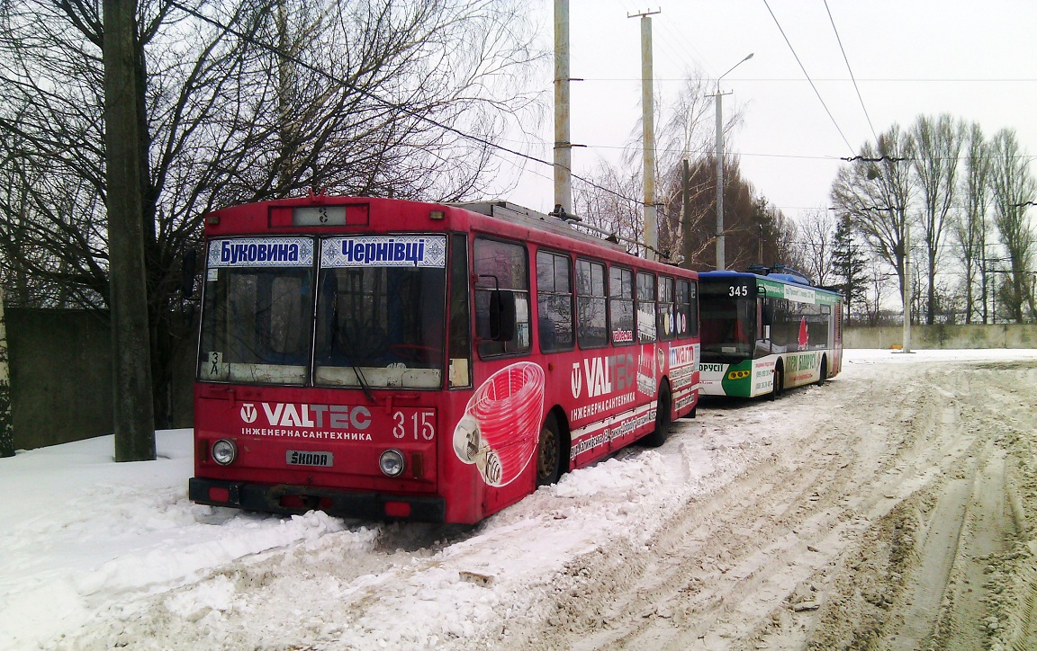 Черновцы, Škoda 14Tr11/6 № 315 Черновцы, Škoda 14Tr11/6 № 315