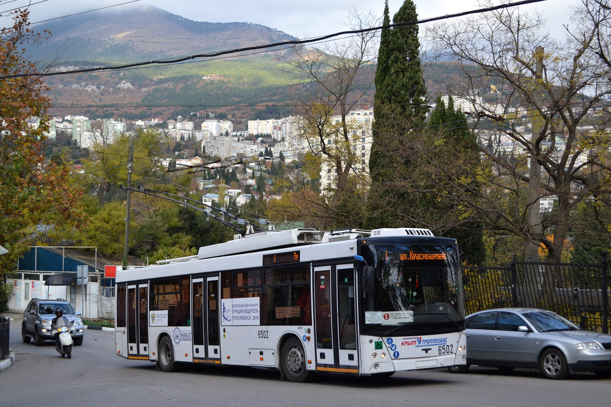 Крымский троллейбус, СВАРЗ-МАЗ-6275 № 6502