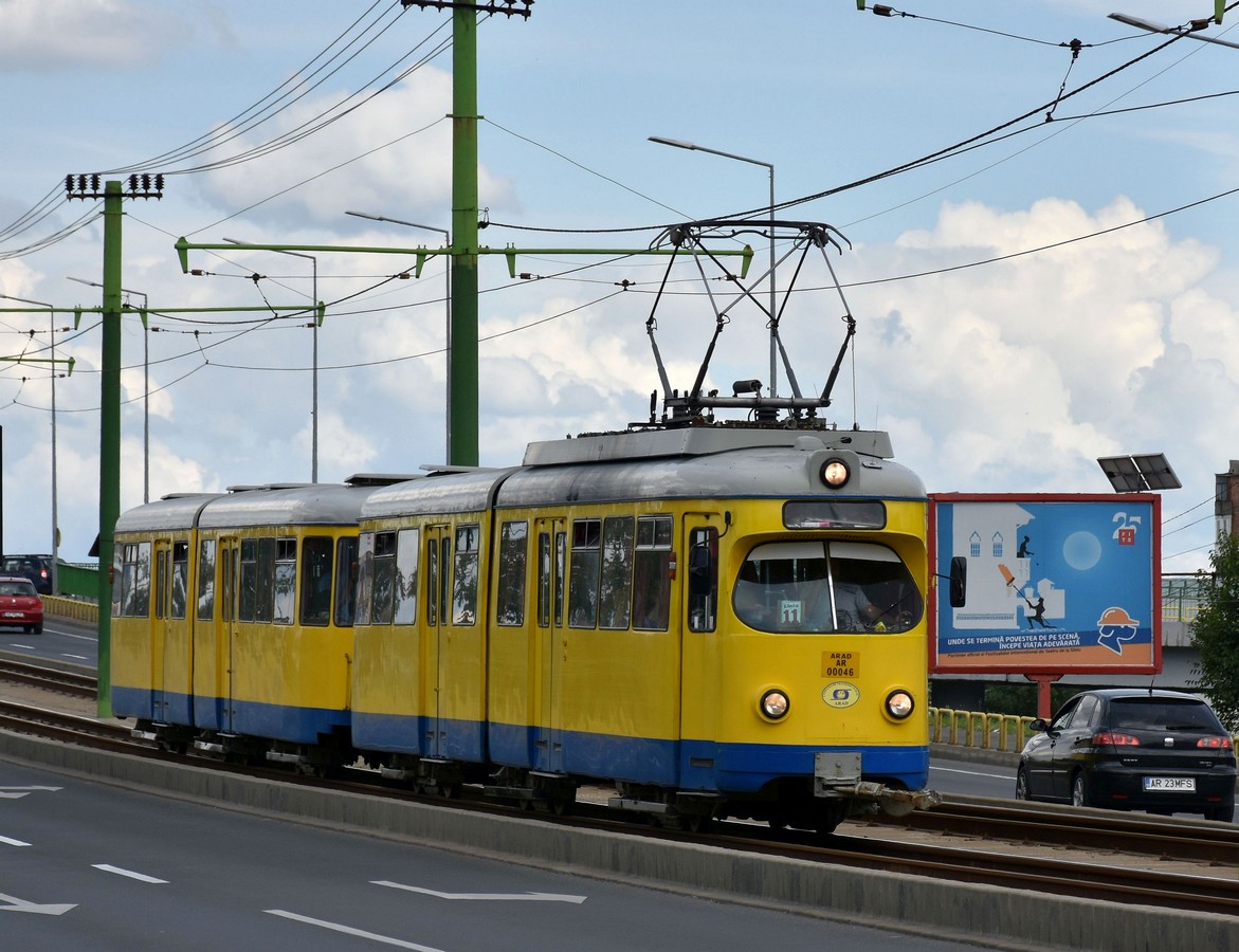 Арад, Duewag EB6 № 1054; Арад, Duewag ET6 № 1014 Арад, Duewag EB6 № 1054; Арад, Duewag ET6 № 1014