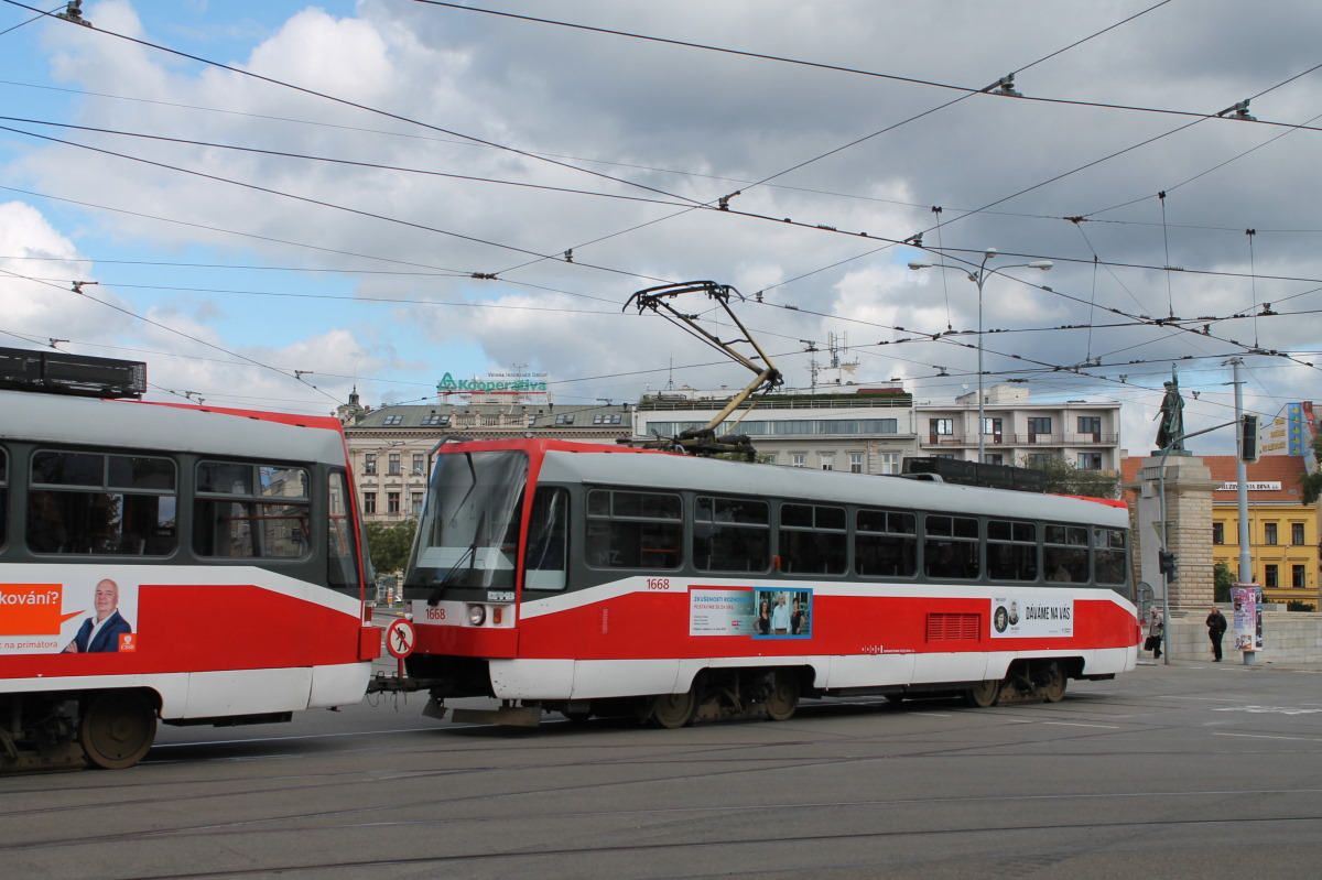 Brno, Tatra T3R (1995) № 1668