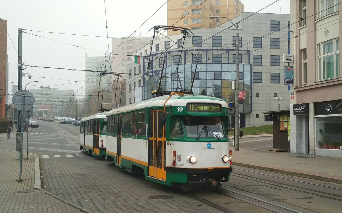 Либерец ― Яблонец-над-Нисой, Tatra T2R № 19; Либерец ― Яблонец-над-Нисой, Tatra T2R № 18; Либерец ― Яблонец-над-Нисой — Прощание с вагонами Tatra T2R