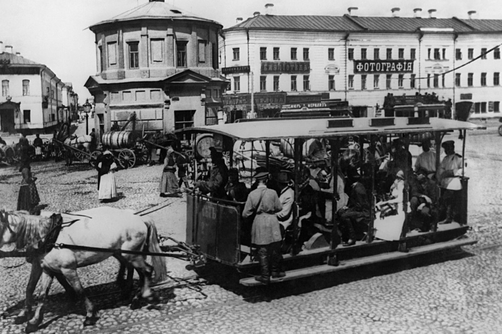 Moskau, Horse car Nr. 27; Moskau — Historical photos — horse cars (1872-1912)