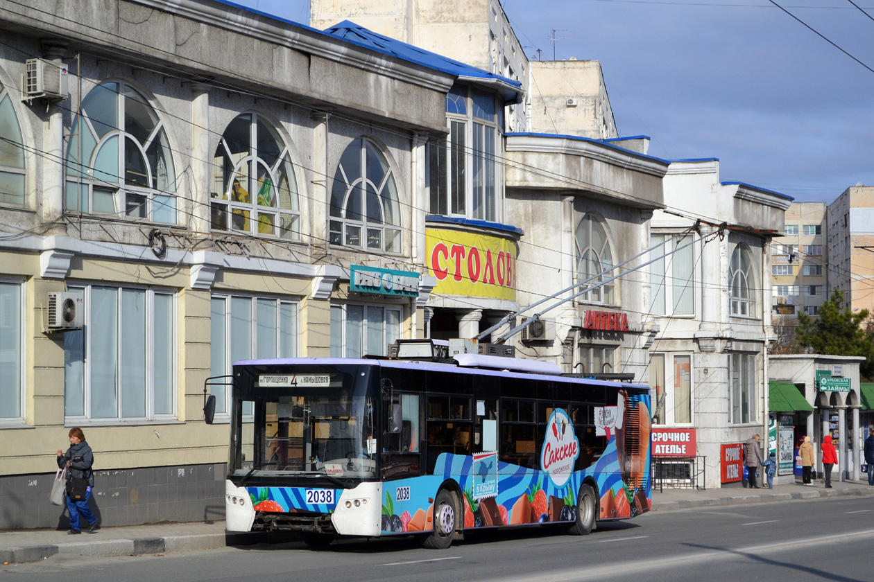 Севастополь, ЛАЗ E183A1 № 2038