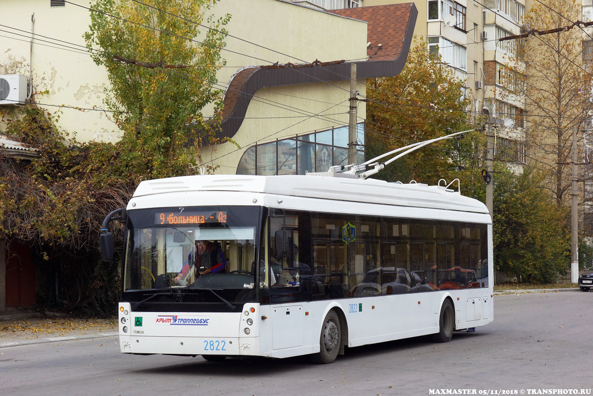 Крымский троллейбус, Тролза-5265.03 «Мегаполис» № 2822 Крымский троллейбус, Тролза-5265.03 «Мегаполис» № 2822