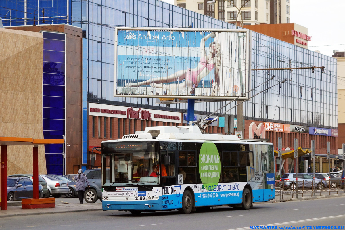 Крымский троллейбус, Богдан Т70110 № 4309